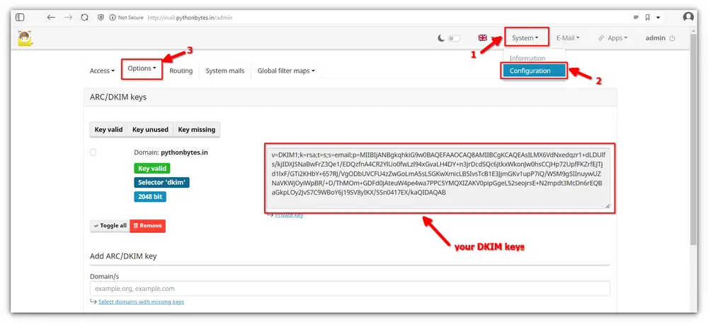 mailcow-dkim