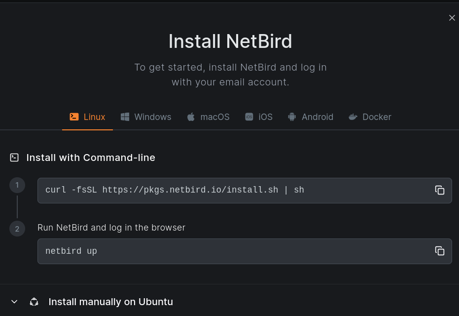 install-netbird