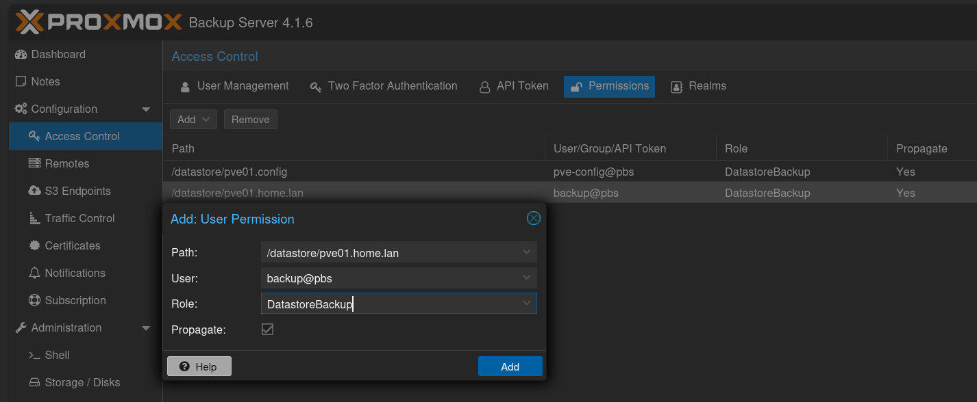 datastore-permission